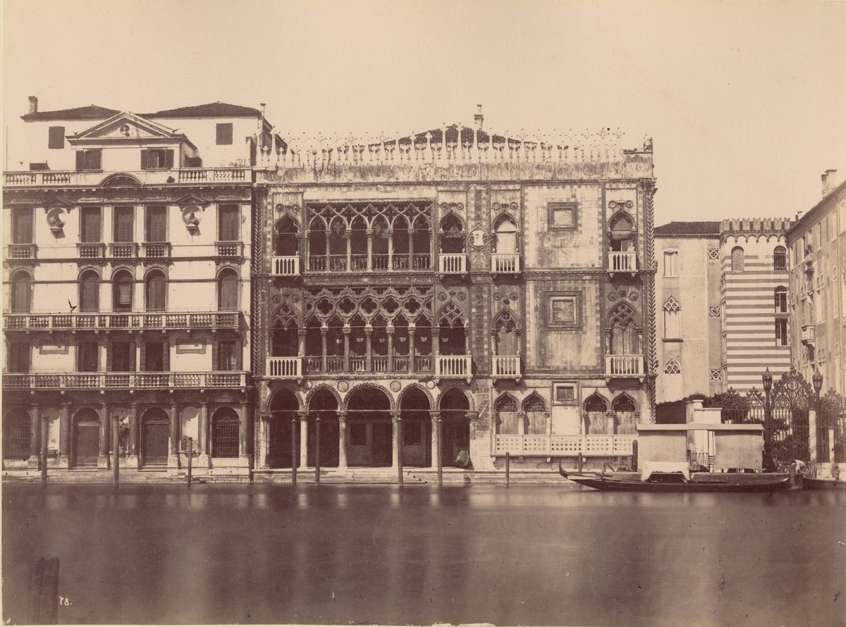 Palatset Ca' d'Oro, Venedig, 1886.