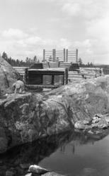 Utløpet for Hornsjøen, Fløtningsdam