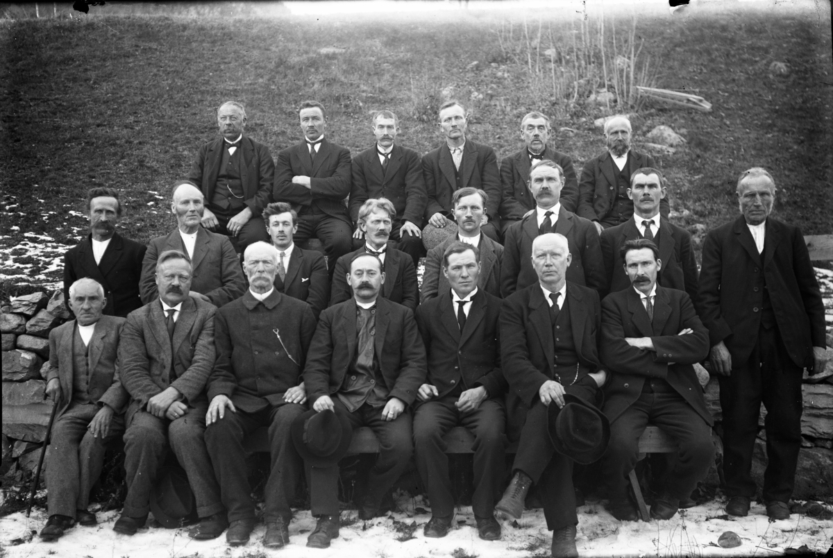 Fotsamling etter Hans Tveito. Gruppebilde av Lårdal heradstyre 1920-21-22.
1. rekke f.v. Anders Strømstad (heradskasserar), Olav Gøytil, Nils Heggtveit d.e. 
Mikkel Mandt (lensmann), Olav Sending, Johannes Hegna (ordførar), Torleiv Aasmundtveit (referent)
2. rekke f.v. Jon Rui, Halvor Nordaa, Karl Kleve, Olav k. Berge , Aslak Straand,
Kjetil G. Tveiten (vara.), Olav Haugen (vara.) Egil Hommen 
3. rekke f.v. Olav Rogndal, Kjetil Aa. Tveiten, Lars Olsen Tvigjyva, Aslak Selstø (vara),Olav Mostaul, Eivind Landsverk
