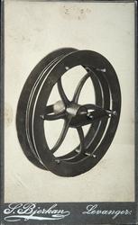 Lamellhjul fra Holms dresinfabrikk