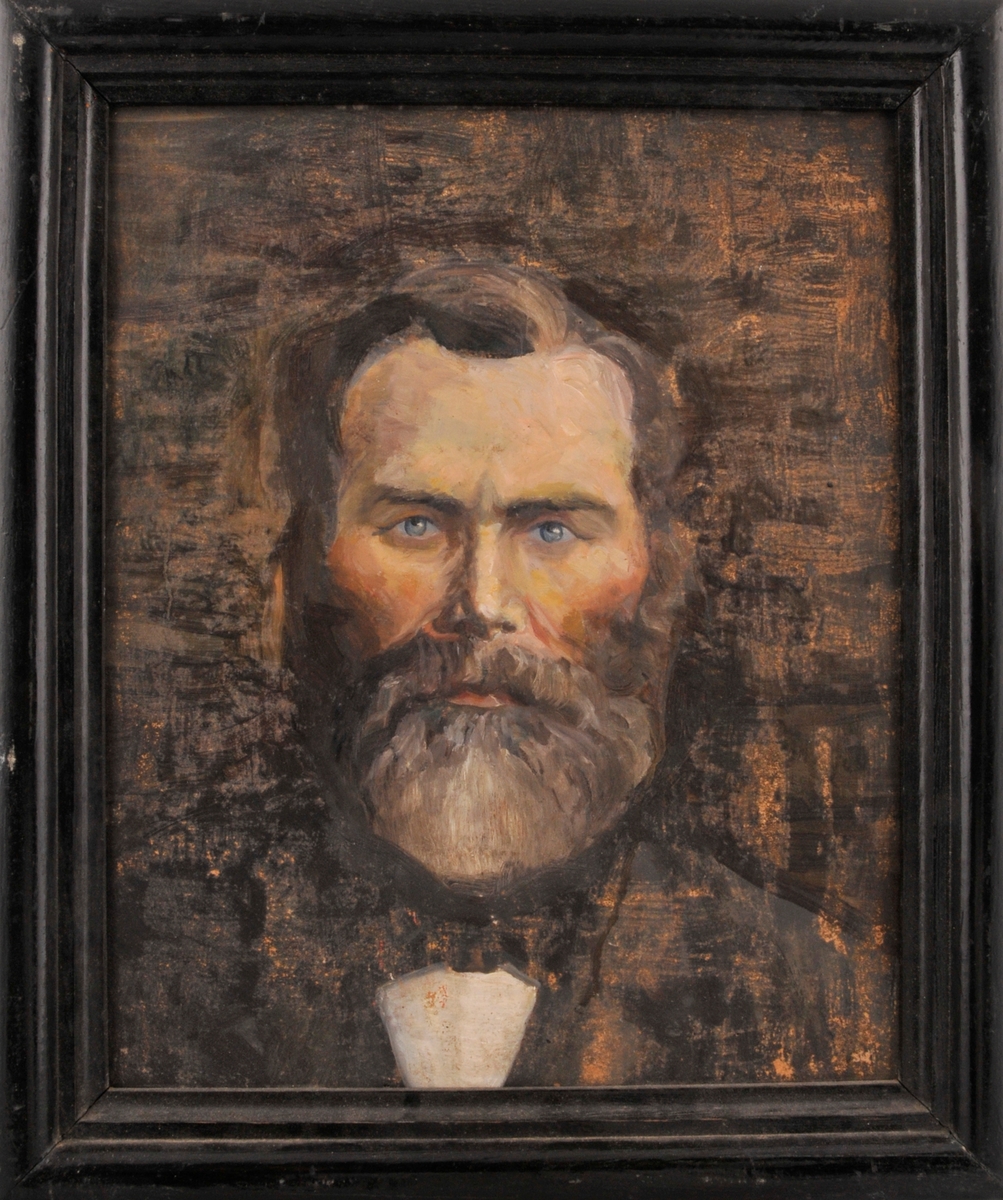 Portrett av eldre mann med skjegg, Gjermund Lid.