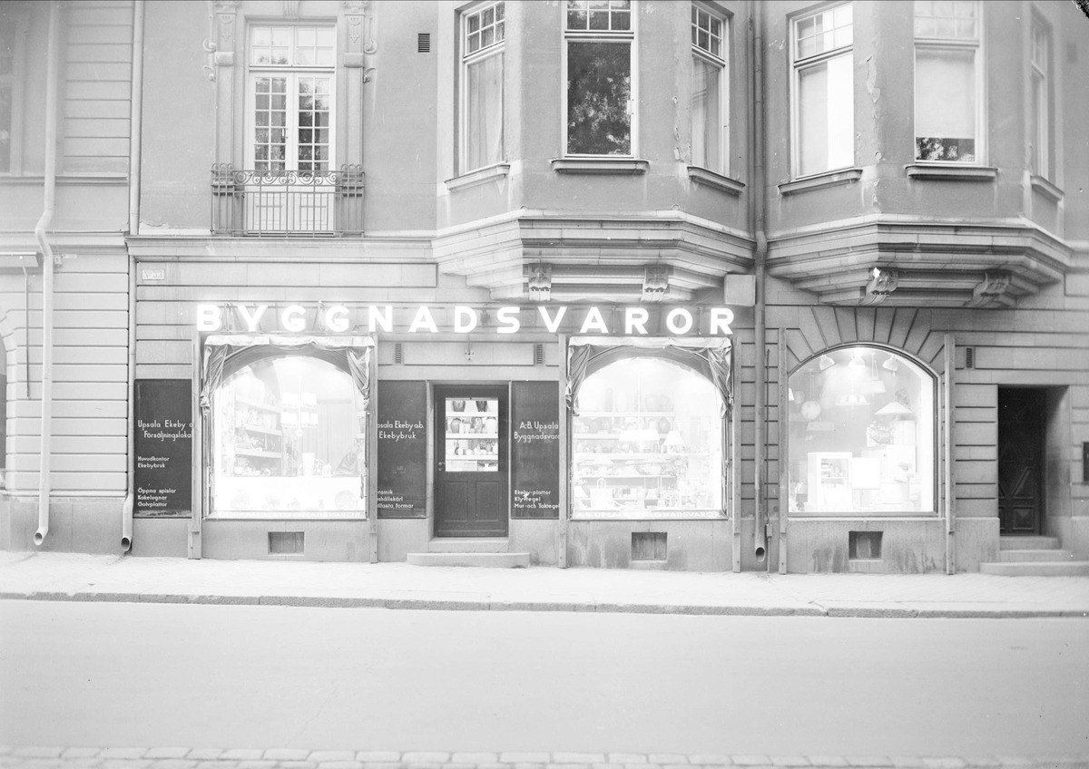 Upsala-Ekeby AB, försäljningslokal, Östra Ågatan 33, Uppsala 1940
