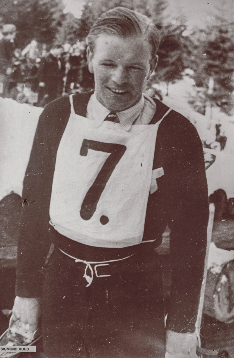 Sigmund Ruud during sking competition