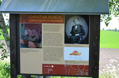 Munch path, info board at Tofsrud. (Foto/Photo)