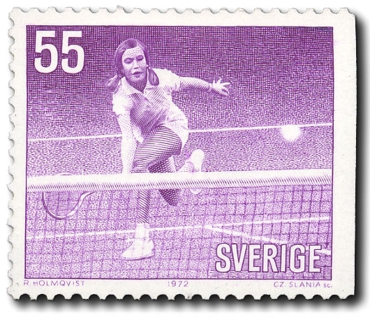 Tennis Yvonne Kristensson, ingår i en serie Idrottsflickor