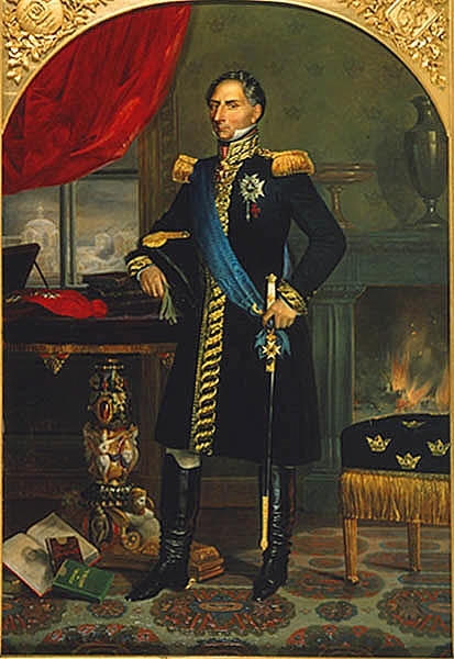 Karl XIV Johan (1763-1844), kung av Sverige och Norge, g.m. Desirée Clary