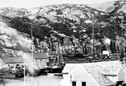 Foto fra Øvervågen, trolig sett fra Kristiansunds Mekaniske 