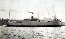 S/S Stemhest ved havnen på Akershus festning. Datering er tr