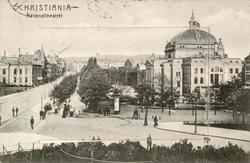Postkort:
";Christiania. Nationaltheatret"; Foto fra Nasjona