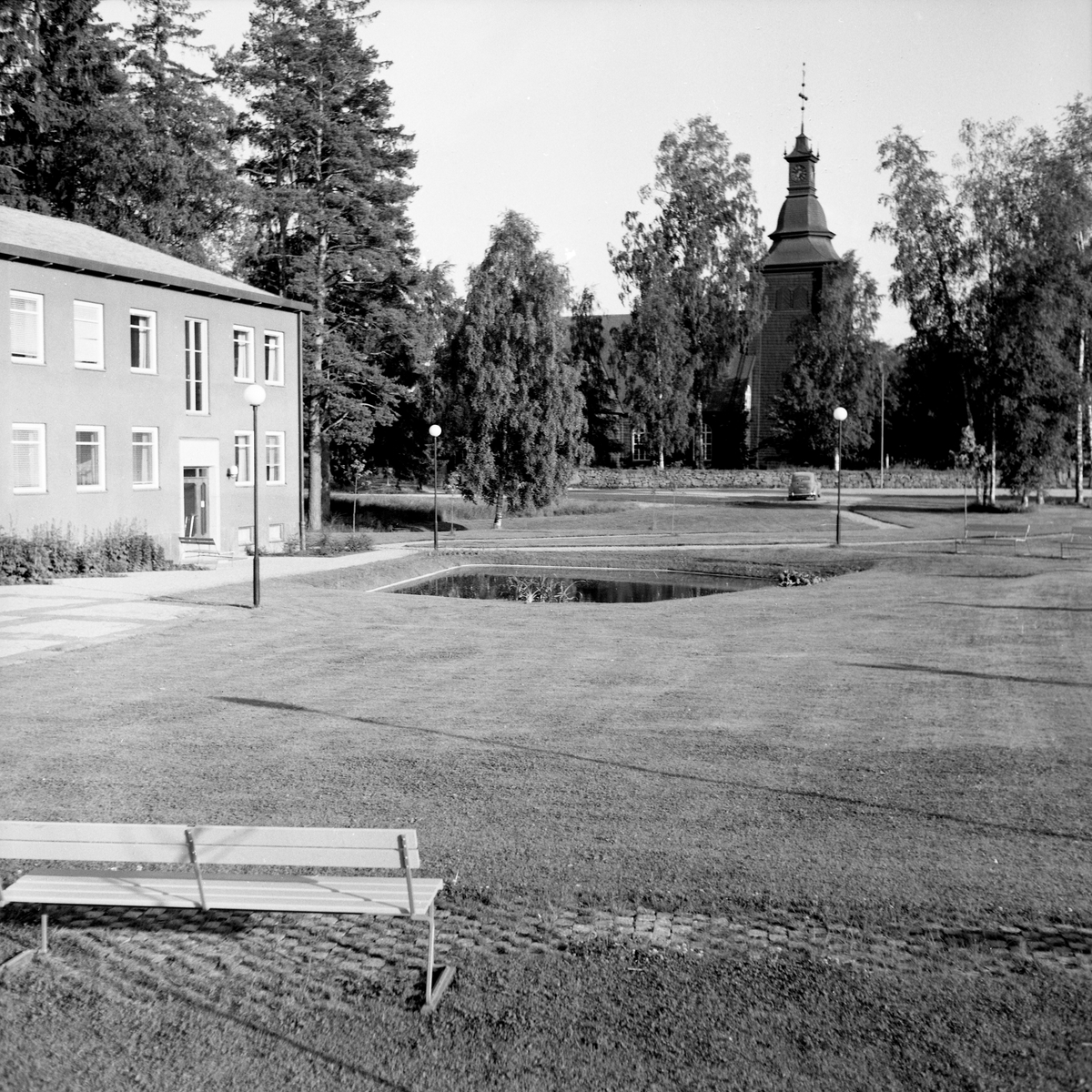 Någonstans i Värmland - från slutet av 1950-talet. Kyrkeruds folkhögskola i Årjäng.