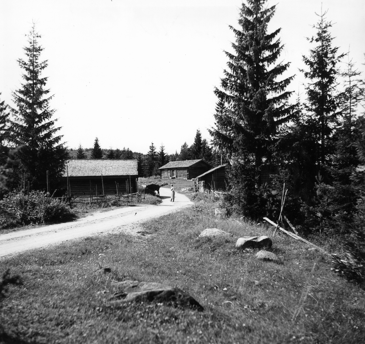 Vallgata vid Byvallen i Simeå.