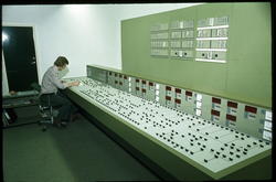 Kontrollpanel ved kjemisk industri