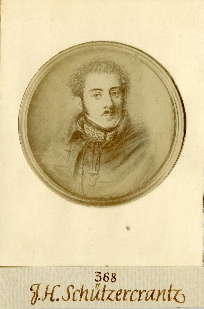 Porträtt av Johan Herman Schützercrantz, kapten vid Andra livgardet I 2.