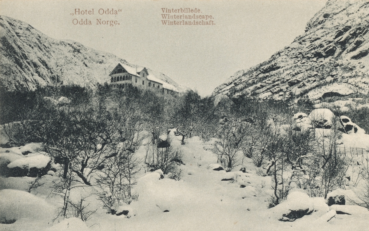 Vikinghaug hotell i Hovden i Odda.