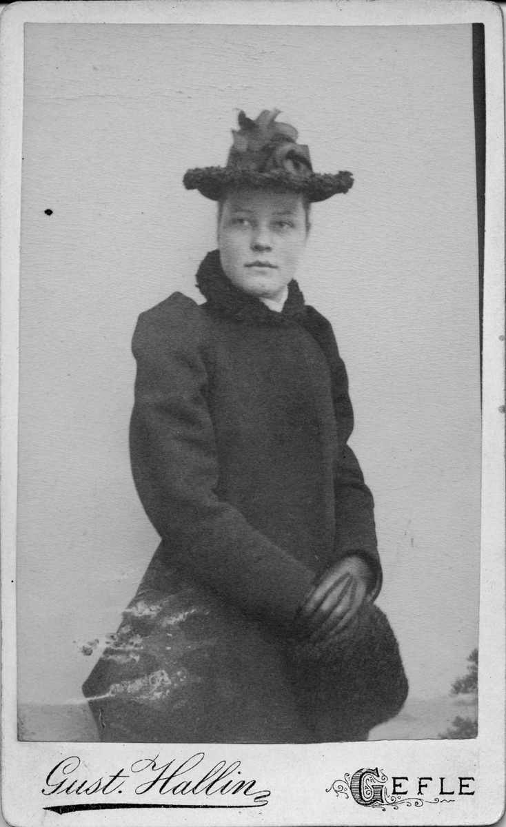 Ester Eklöf. Foto år 1889.