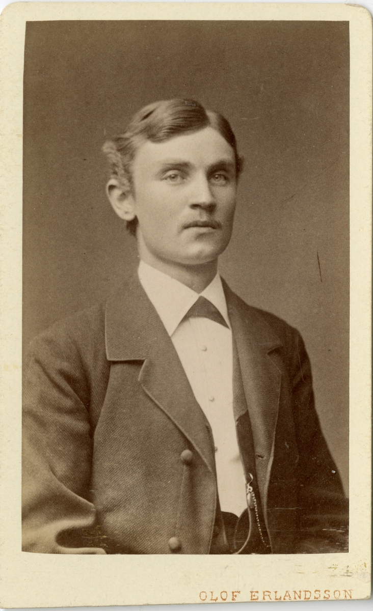 Porträtt av Adolf Lundquister.