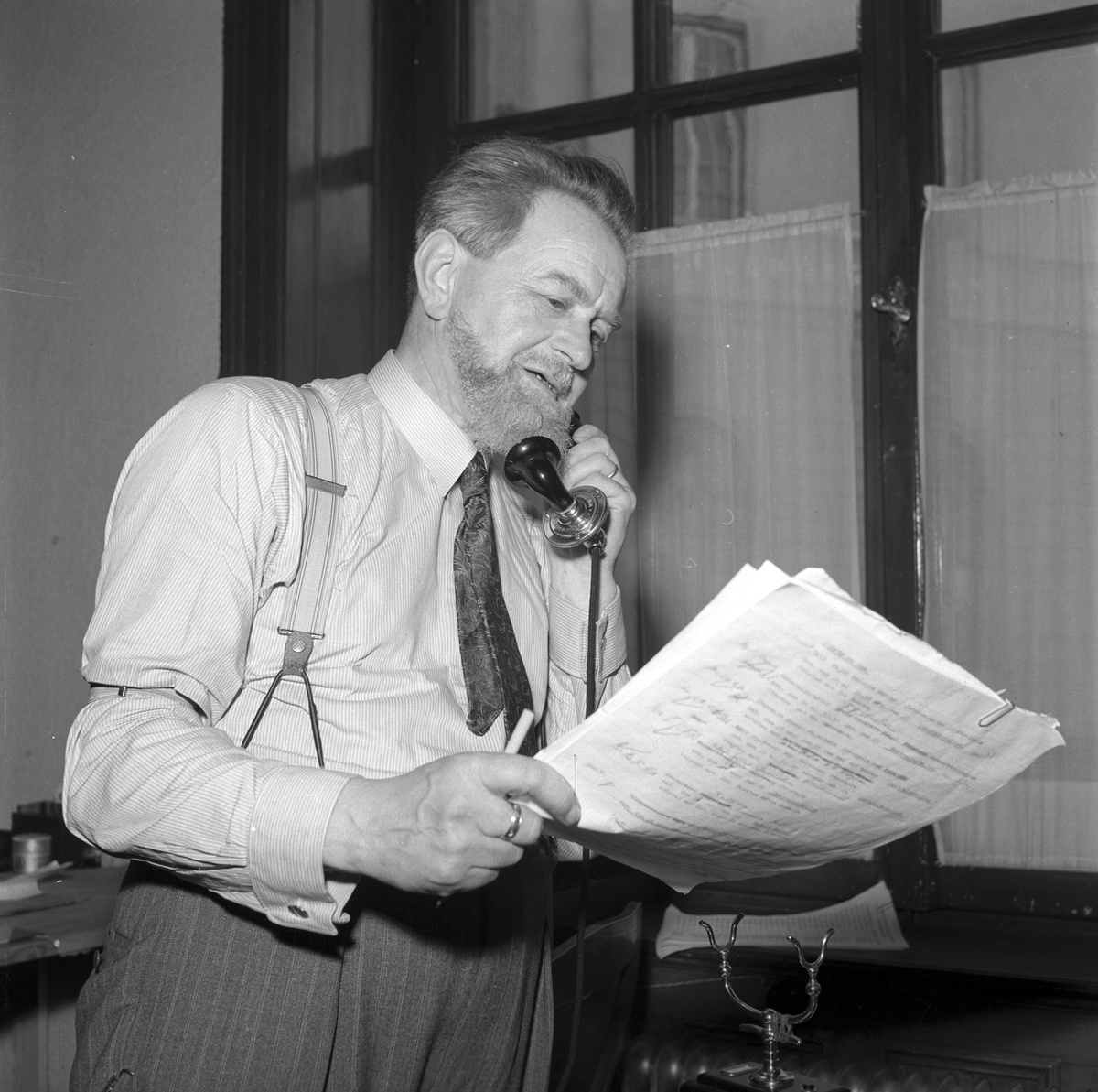 Reportage för tidningen Köpmannen. 1946.