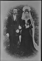 Johan Hegvik med brud