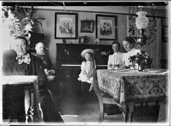 Personer inne i en stue