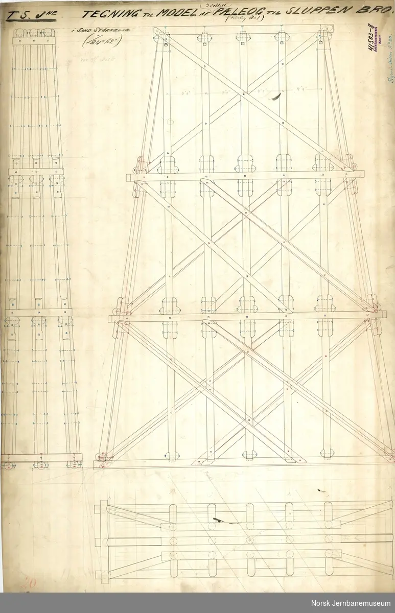 Teknisk tegning - Norsk Jernbanemuseum / DigitaltMuseum