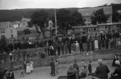 Avdukingen av Bjørnson-statuen..