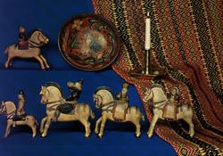 Postkort. Norsk Folkemuseum. Brudefølge, Telemark 1700