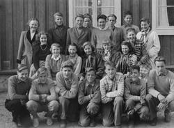 Elever ved Røros Realskole, 1951