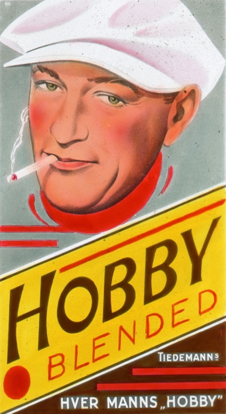 Reklame for Hobby sigaretter fra Tiedemann.