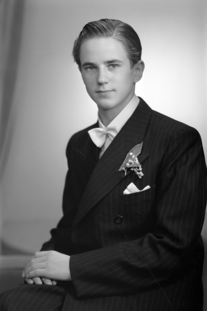 Konfirmanden Curt Nordström. 23 mars 1945.