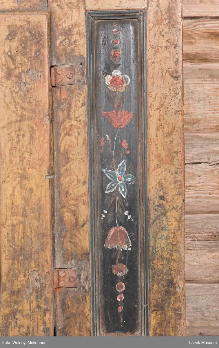 blomster på sort bunn