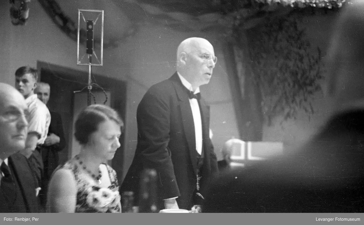 Tale ved borgermiddagen under byjubileeet i Levanger 1936.