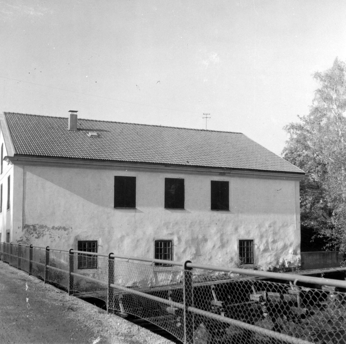 Stigskvarn (snuskvarn) vid Testeboån, västra sidan. 1958.
