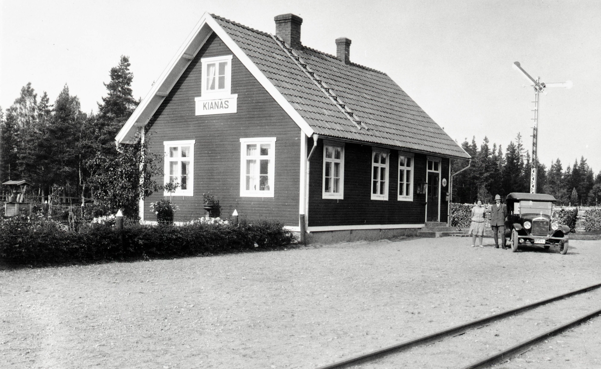 Kianäs järnvägsstation år 1927.