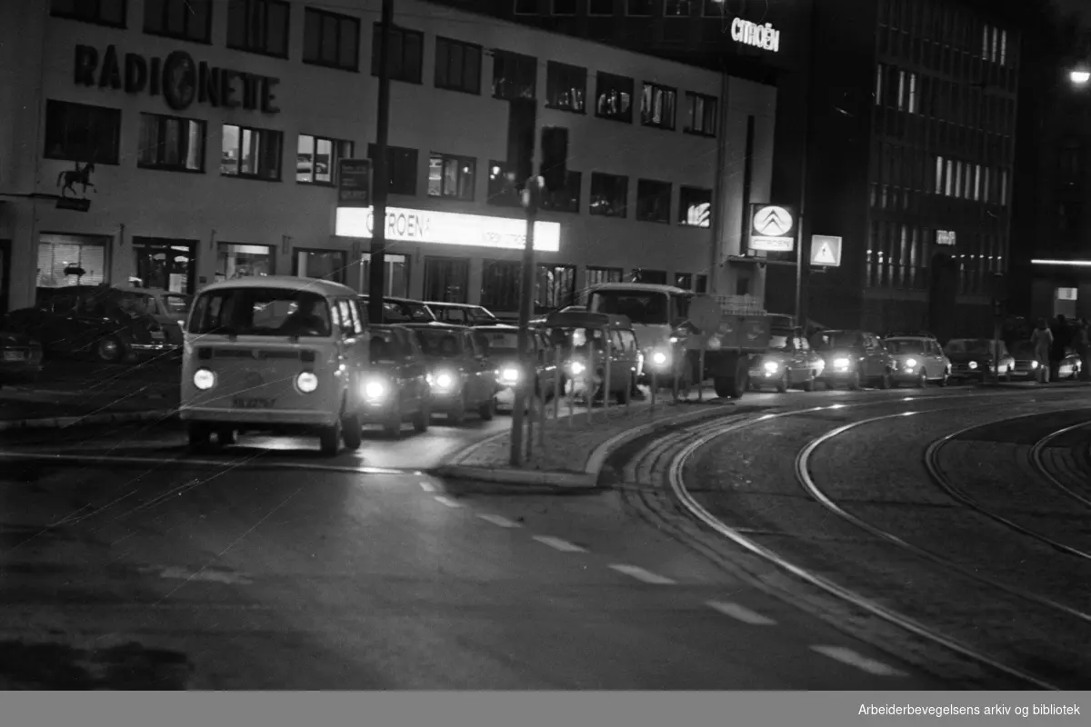 Drammensveien, november 1975