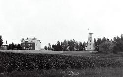 Mona i Eidsberg med hotell og utsiktstårn, antakelig i 1920-