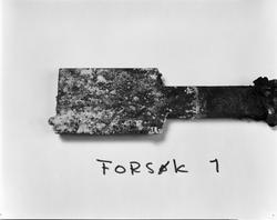 Katode fra Mg-elektrolyseforsøk.