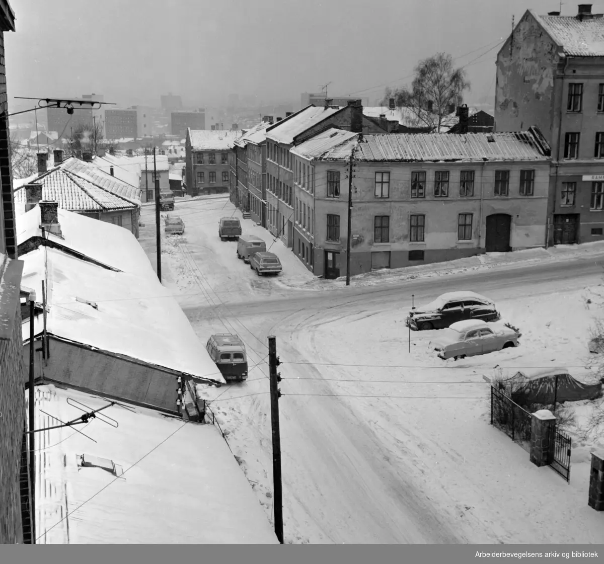 Skedsmogata. Januar 1967