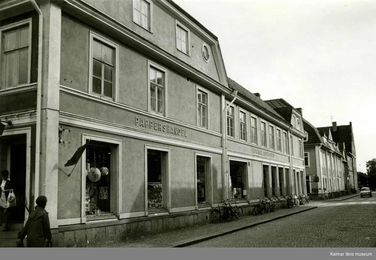 Västra Sjögatan. I bakgrunden kv. Borgmästaren.
Foto:K.Pettersson 1974