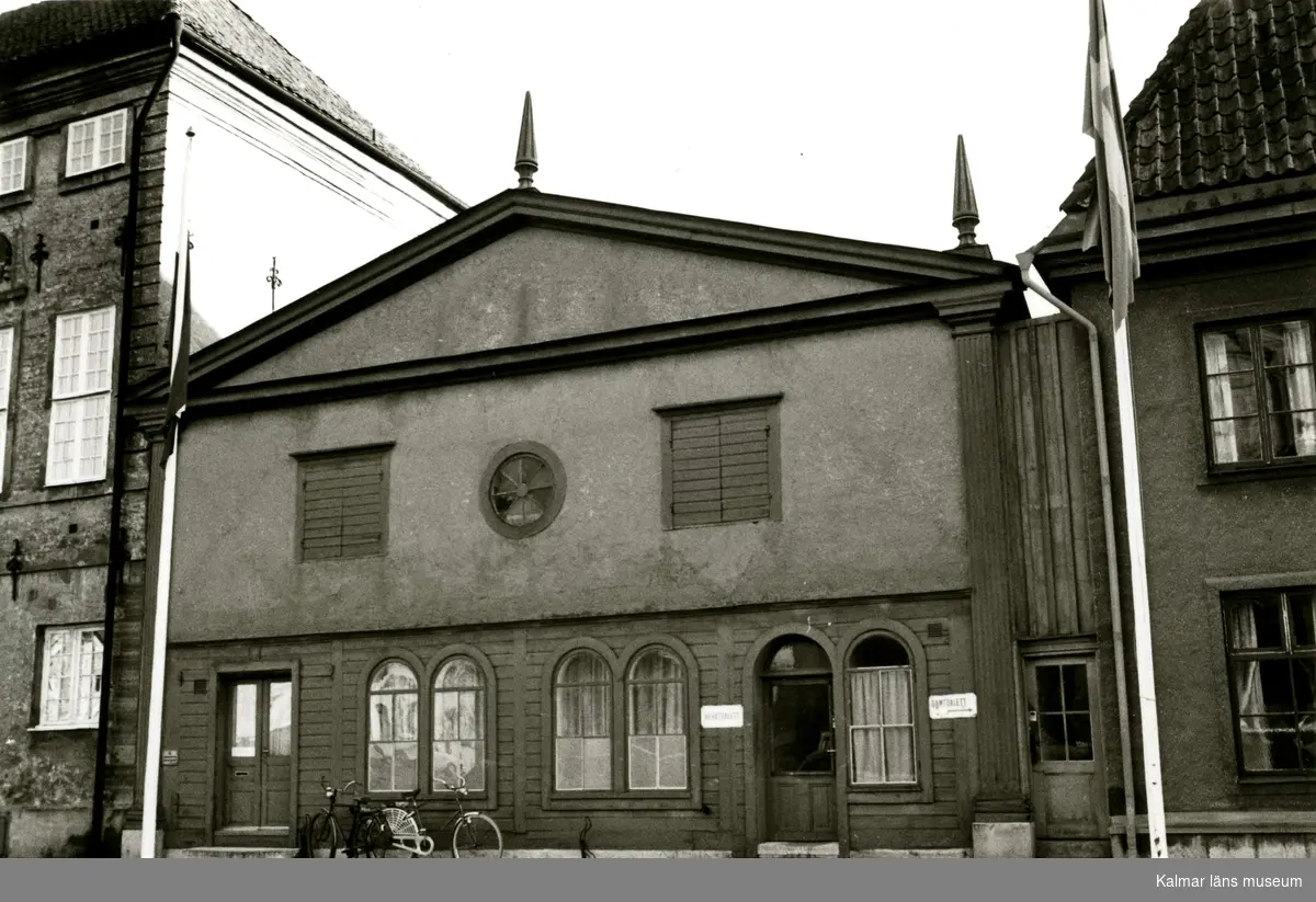 Gamla köttbesiktningsbyrån, den s k synagogan, på Stortorget i Kalmar.