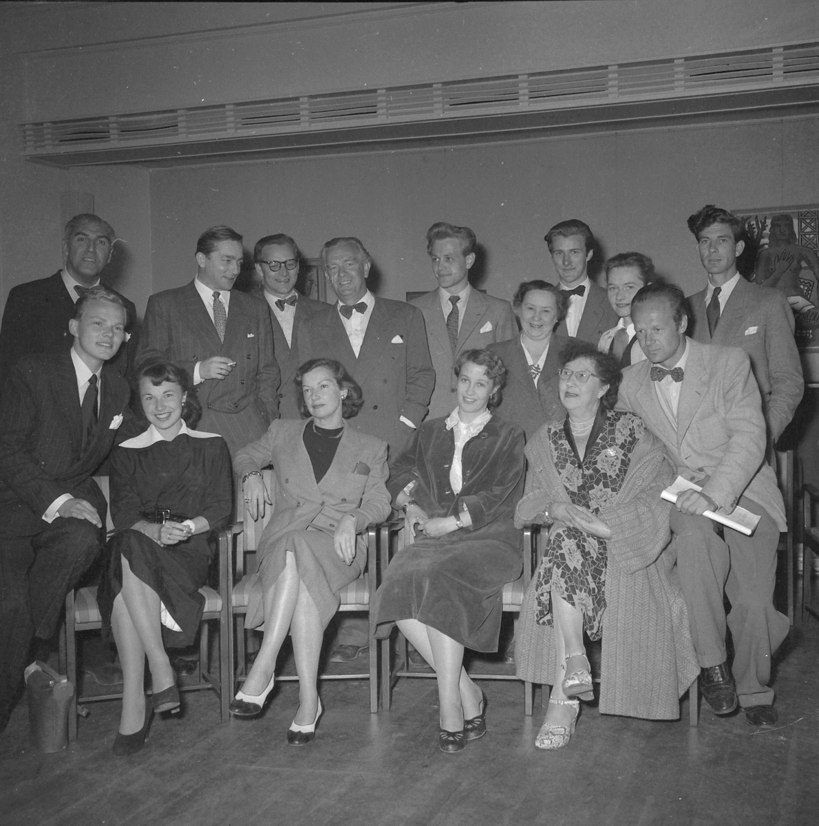 Skuespillere ved Trøndelag teater, høsten 1952