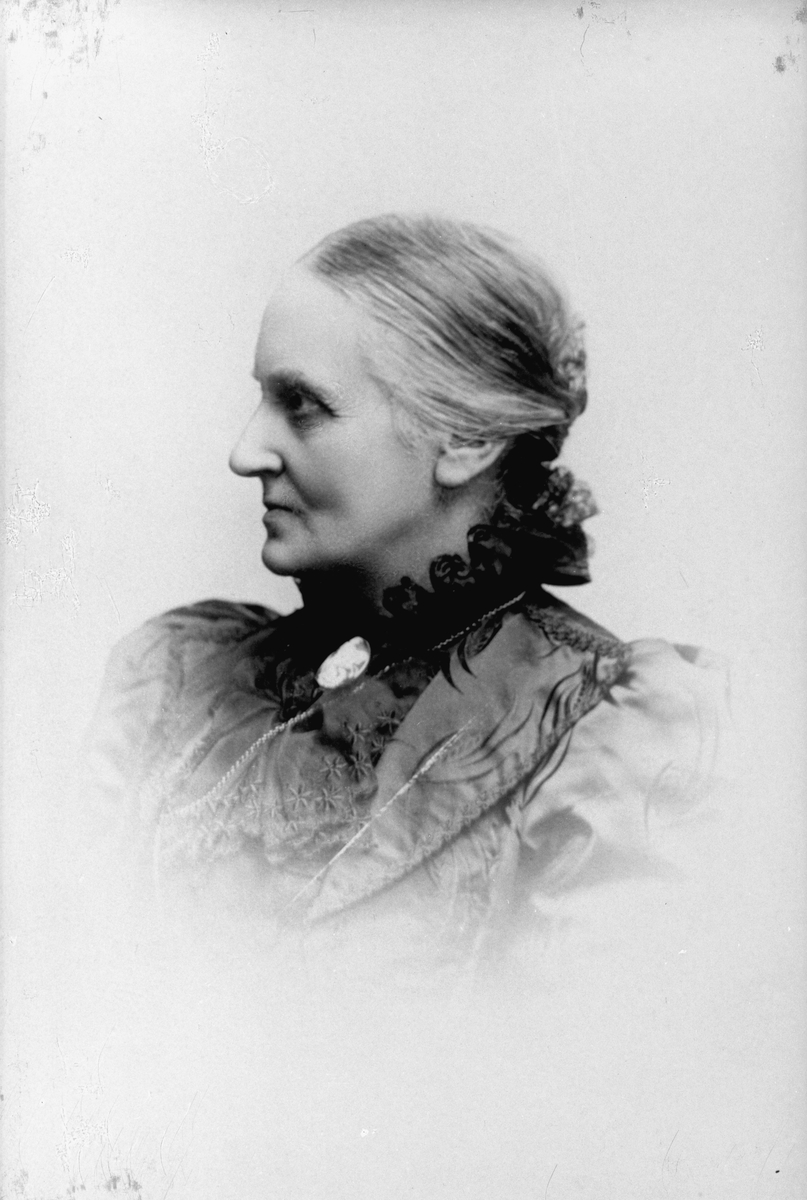 Fröken Karolina Själander. Föreståndare Högre Flickskolan 1875-1913. Kopia