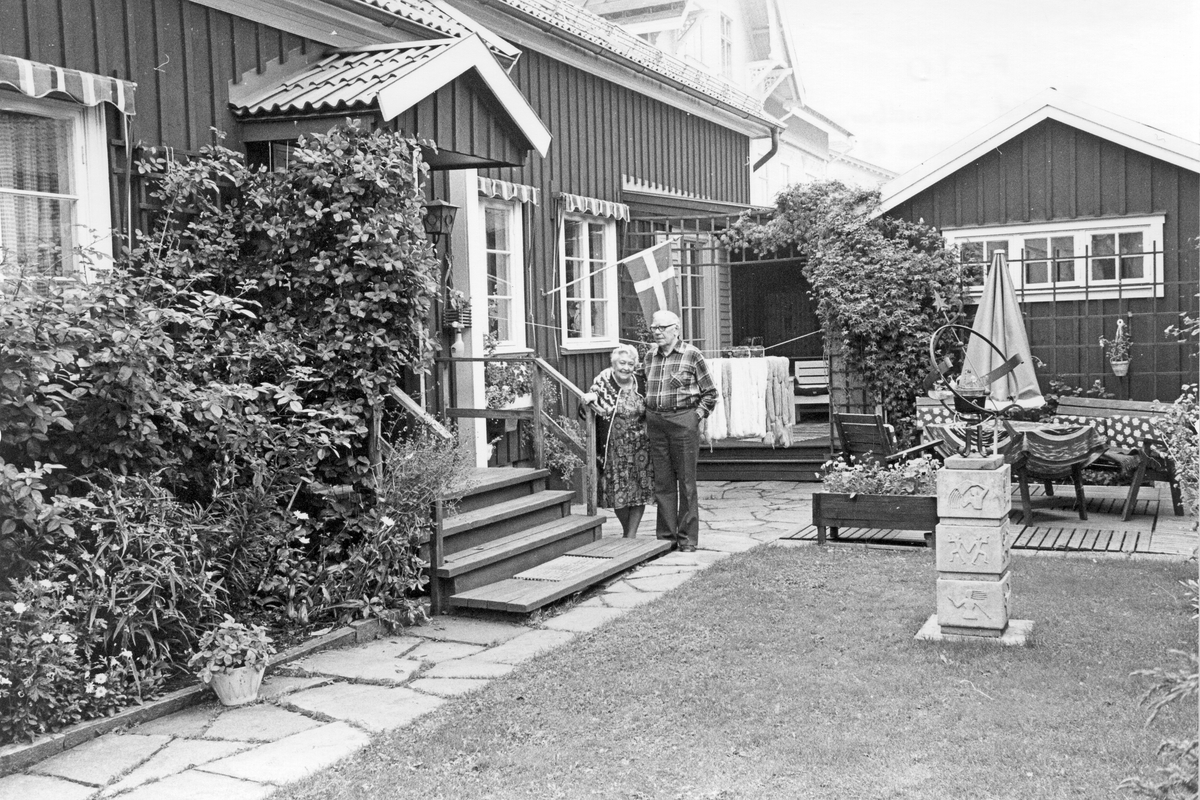 Landstingsdirektör Edvin och Karin Jansson, bostadshus i Gamla Gävle.