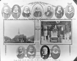 Bilde av prester, kirke, kirkeinventar.