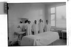 Fra sykehuset, leger på operasjonssure i det 1916-bygget på 