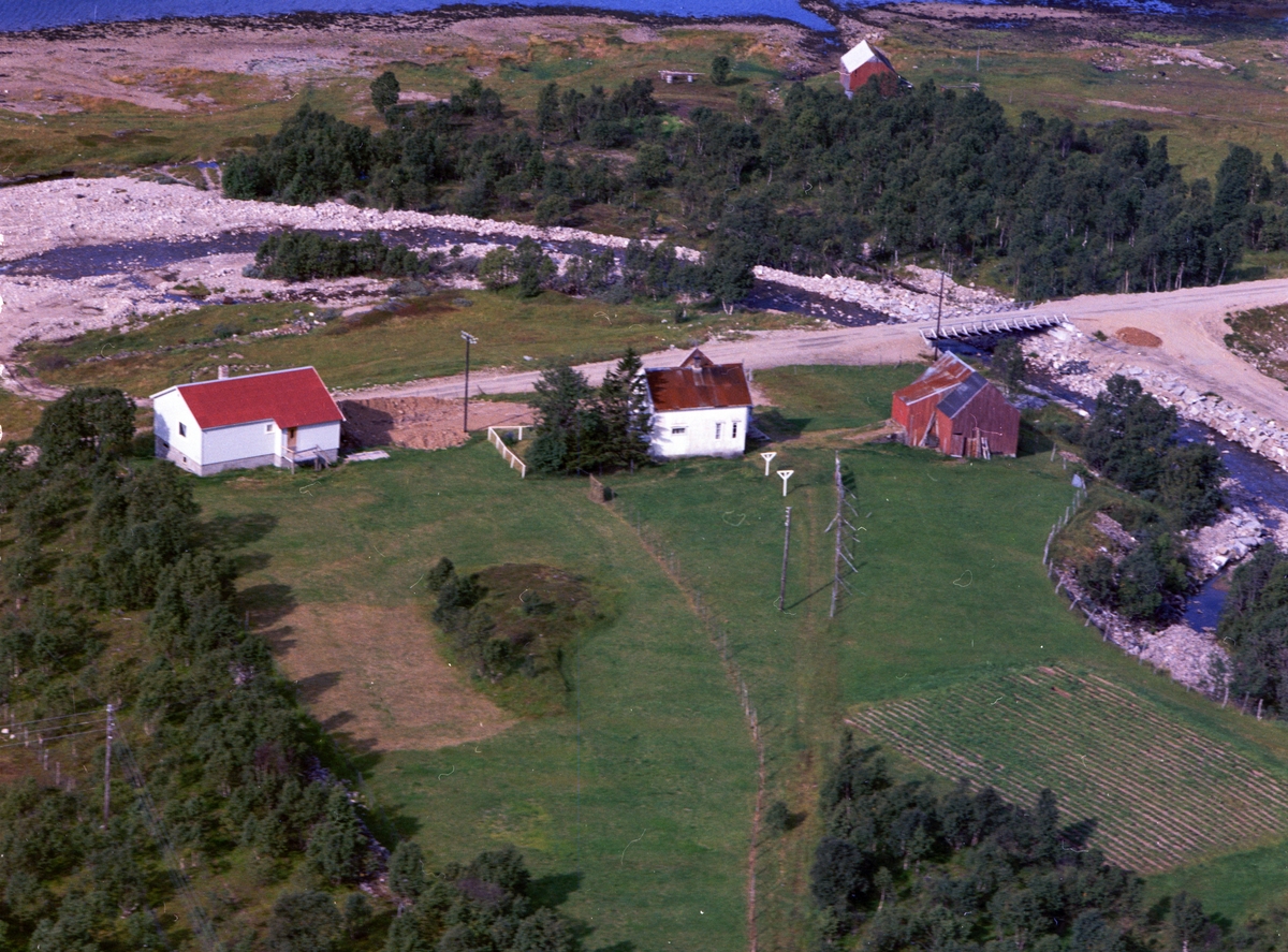 Flyfoto fra Moelv i Gullesfjorden.