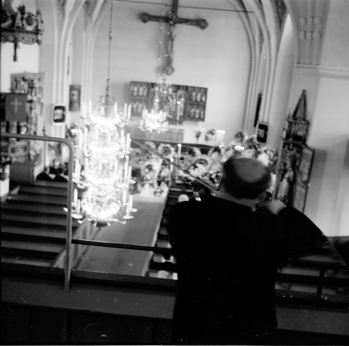 Stig Östs jordfästning i Bollnäs kyrka.
9/9-1966