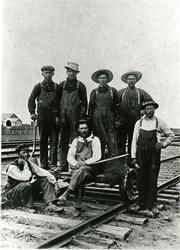 Andreas Fremgård i Canada som jernbanebygger.