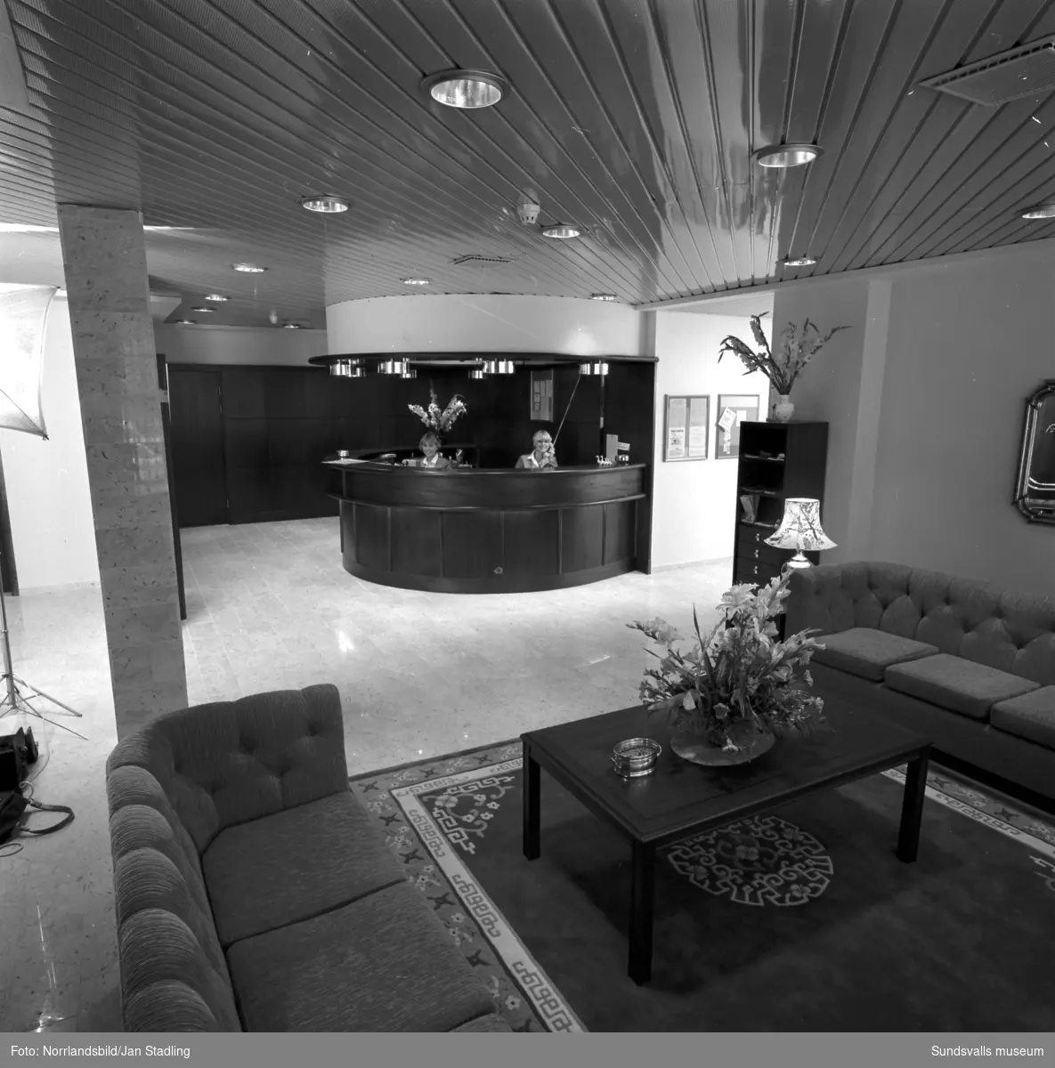 Bilder från reception och hotellrum på nybyggda Hotell Bore vid Trädgårdsgatan.