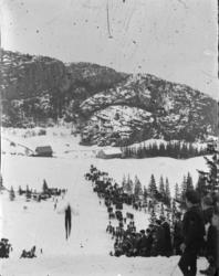 .Hoppakken som lå i Granhatten, Namsos. Bakkerekorden var vi