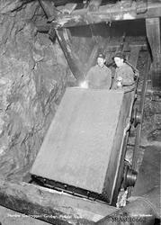 Skråsjakt. Gruvearbeidere. Peder Botten, Trygve Pettersen, o